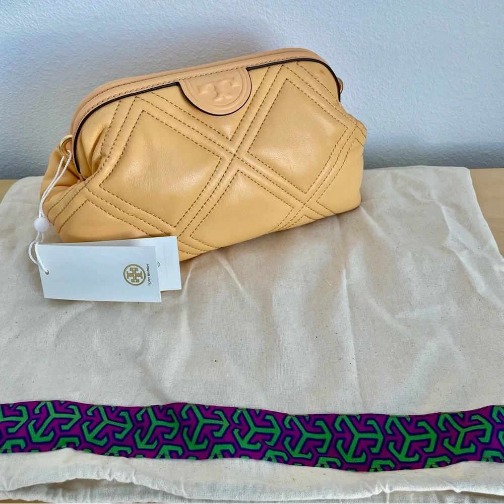 ☀️NEW☀️Tory Burch Fleming Bag Apricot - Picture 11 of 12
